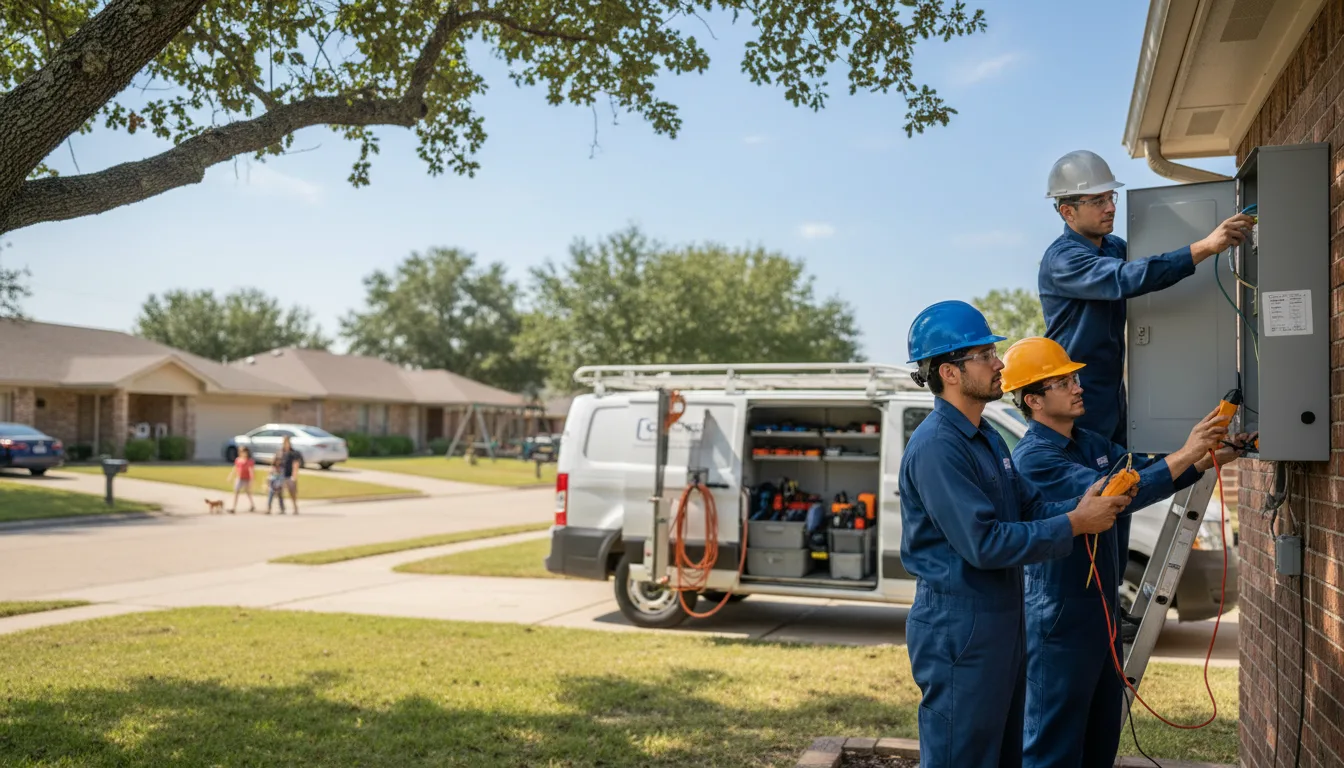 Certified electrician providing emergency electrical services in Omaha, AR